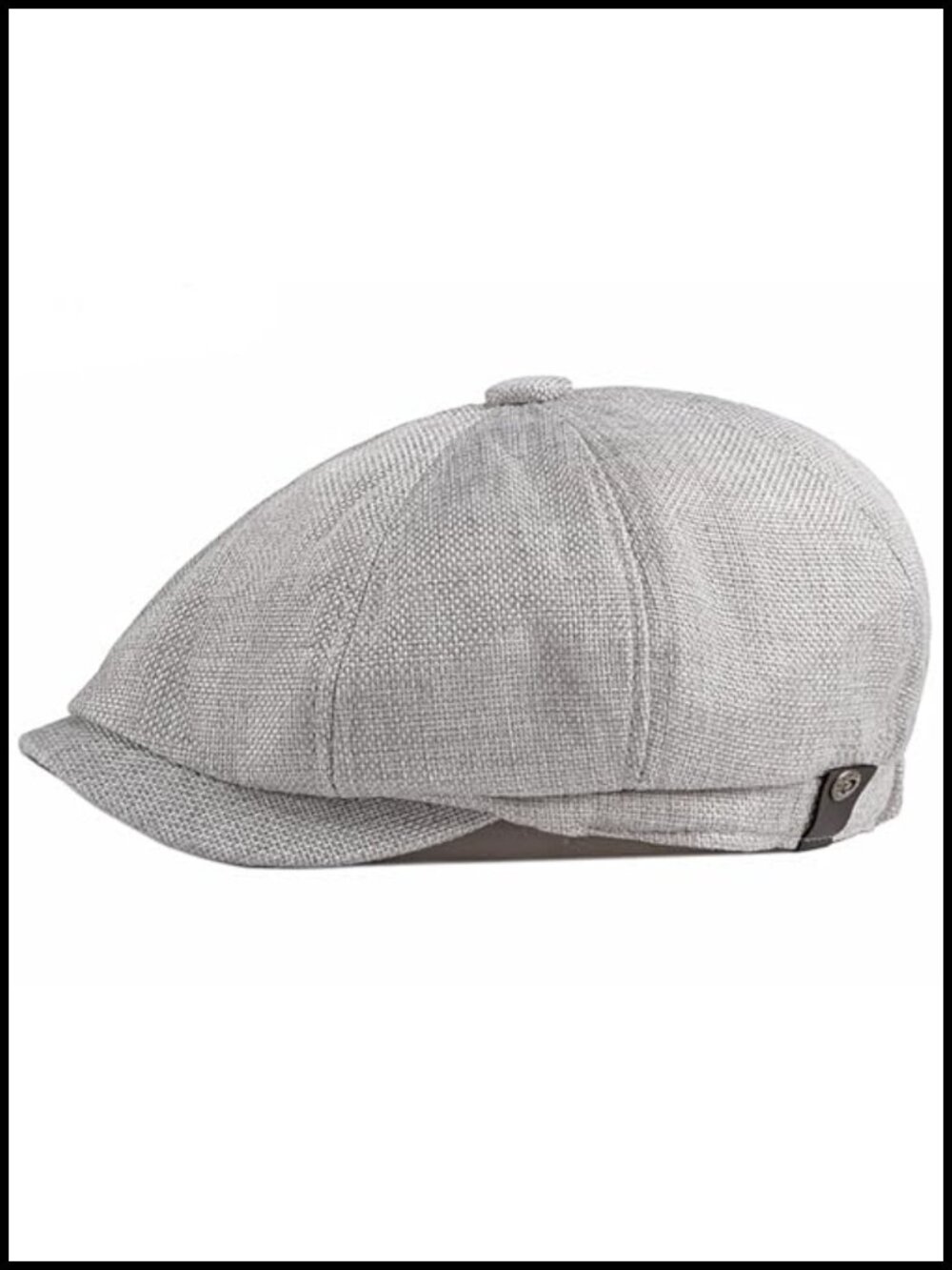 Newsboy Cap Men 8 Panel Vintage Cabbie Flat Gatsby Adjustable Linen Hat